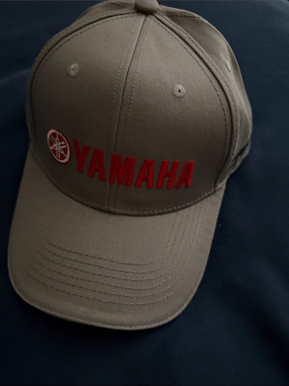 Yamaha Gray Cap with Red Embroidered Logo